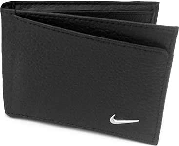 nike golf grain leather bi-fold passcase black herren leder geldbörse|Nike Golf Men's Leather Passcase Wallet .